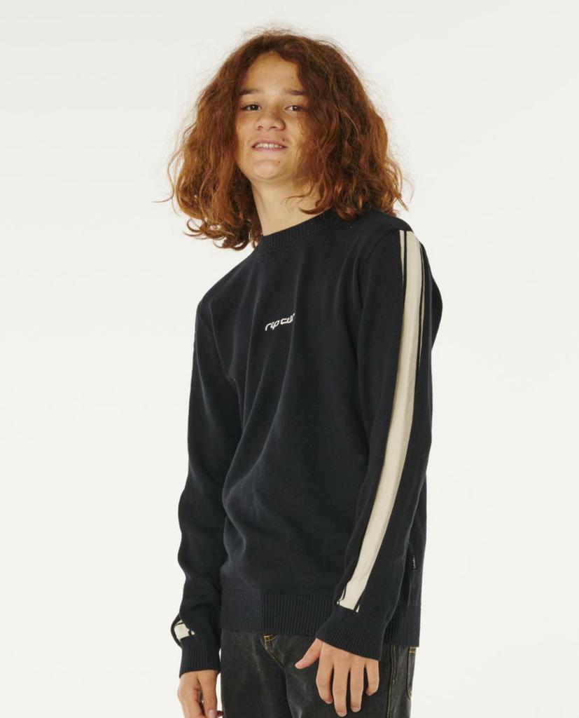 Inner Visions Stripe Knit Crew