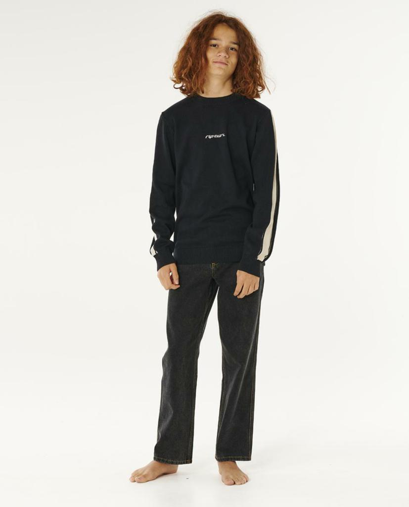 Inner Visions Stripe Knit Crew