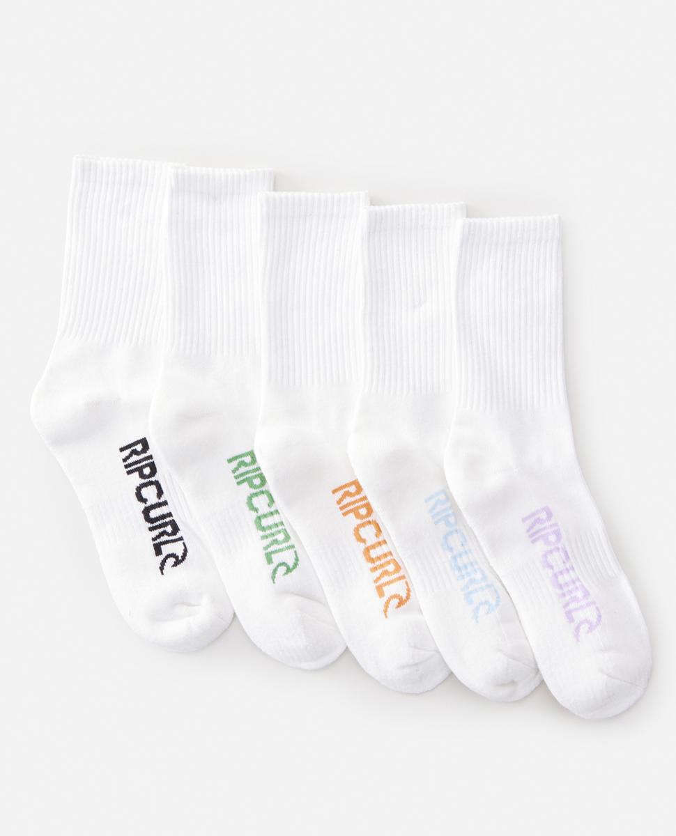School Crew Sock 5-pk - B