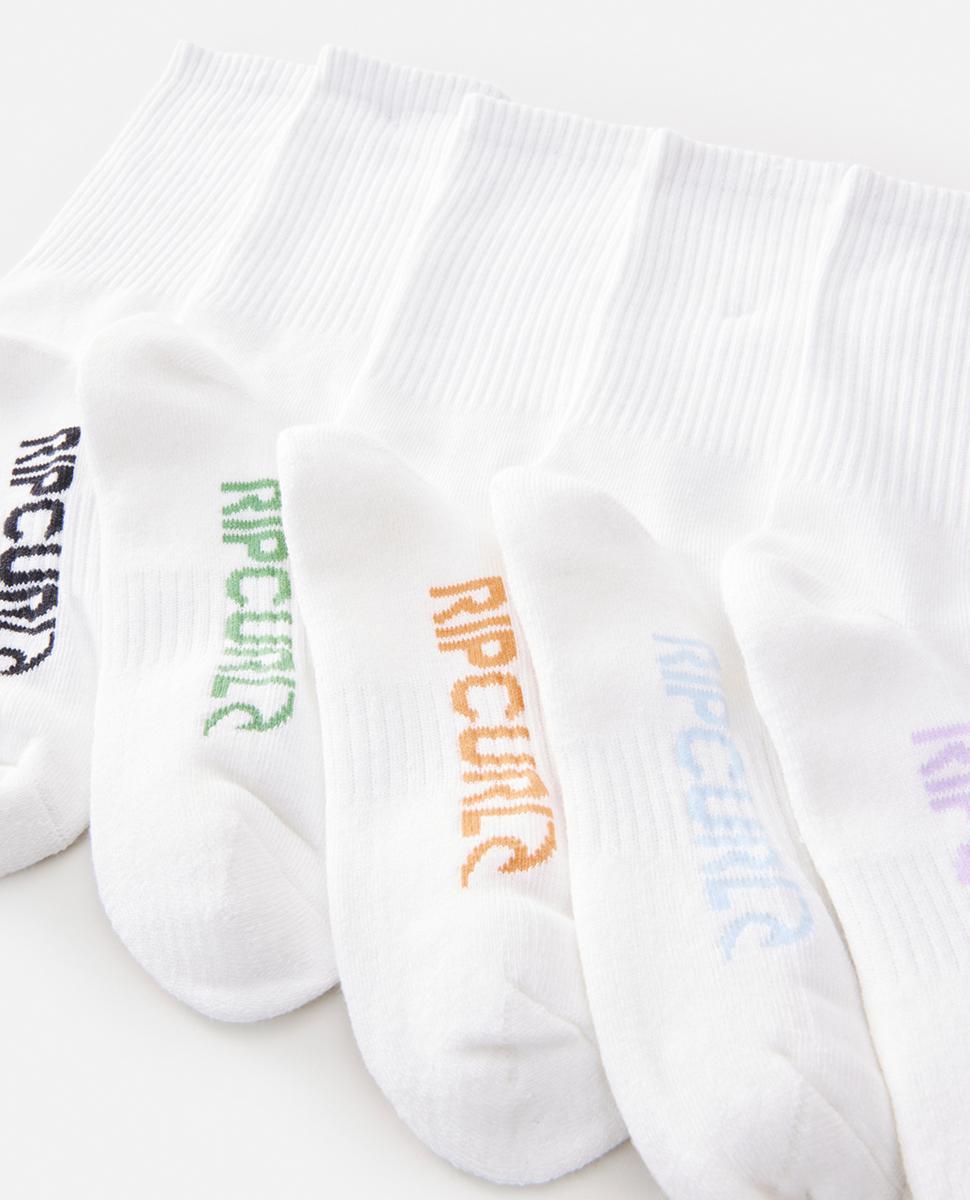 School Crew Sock 5-pk - B
