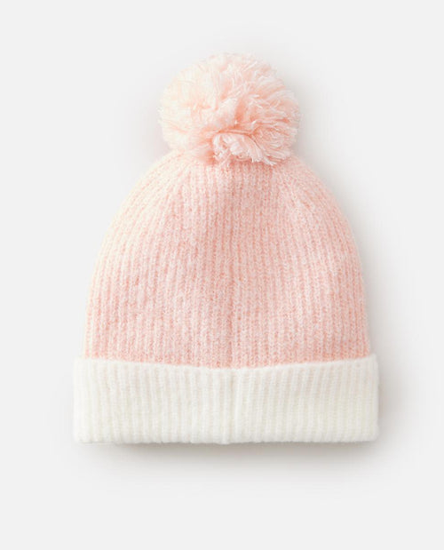 2 TONE REG POM POM BEANIE-GIRL
