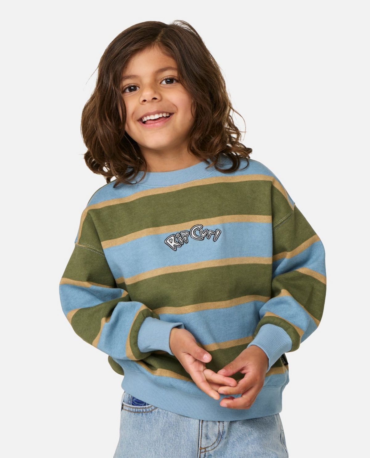 The Wave Stripe Crew-boy