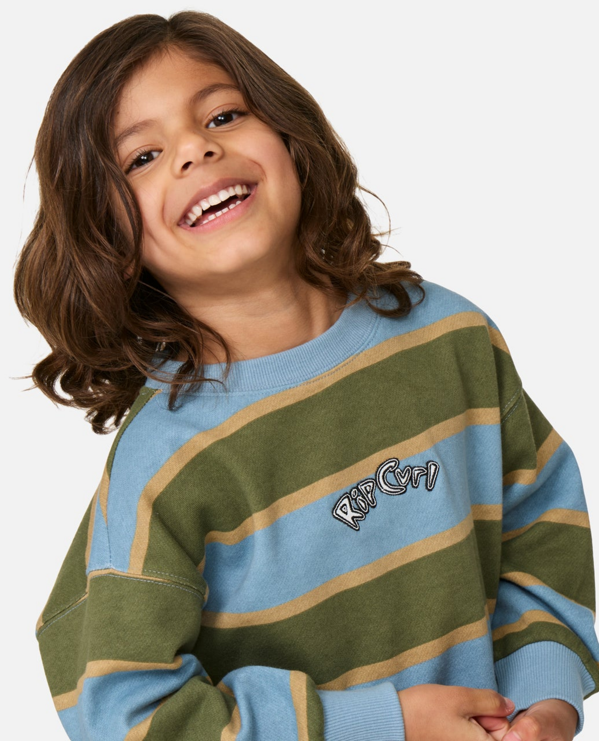The Wave Stripe Crew-boy
