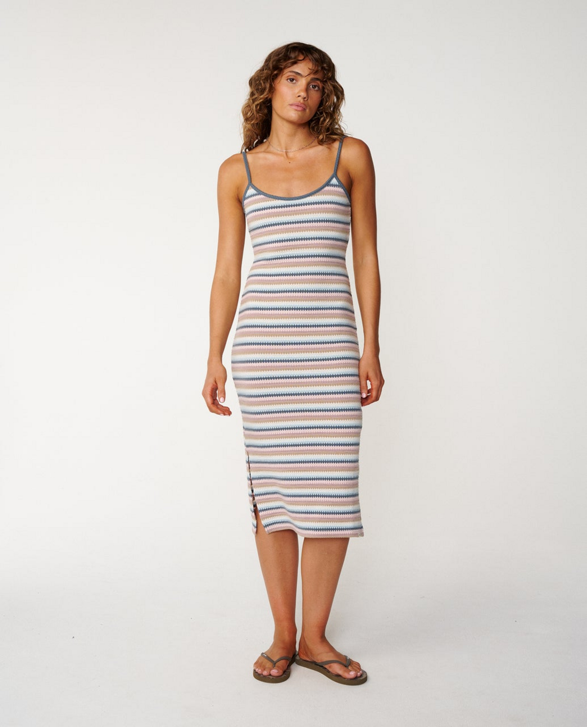 Bobbi Stripe Midi Dress