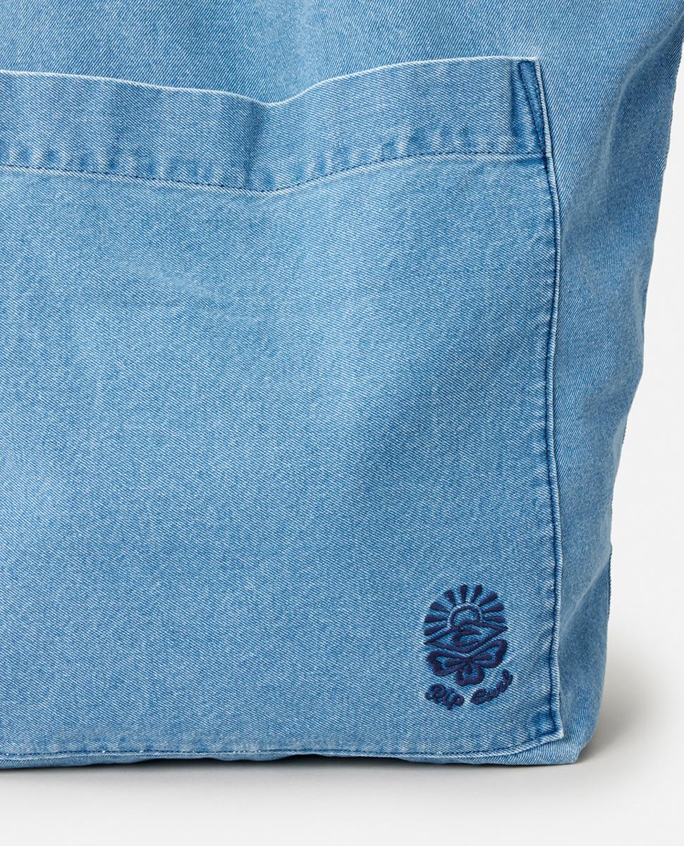 Distressed Denim Tote Bag