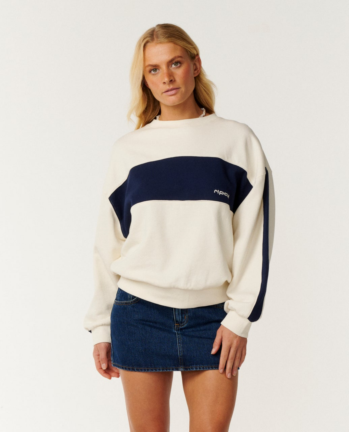 Crafted Drop Shoulder Cre