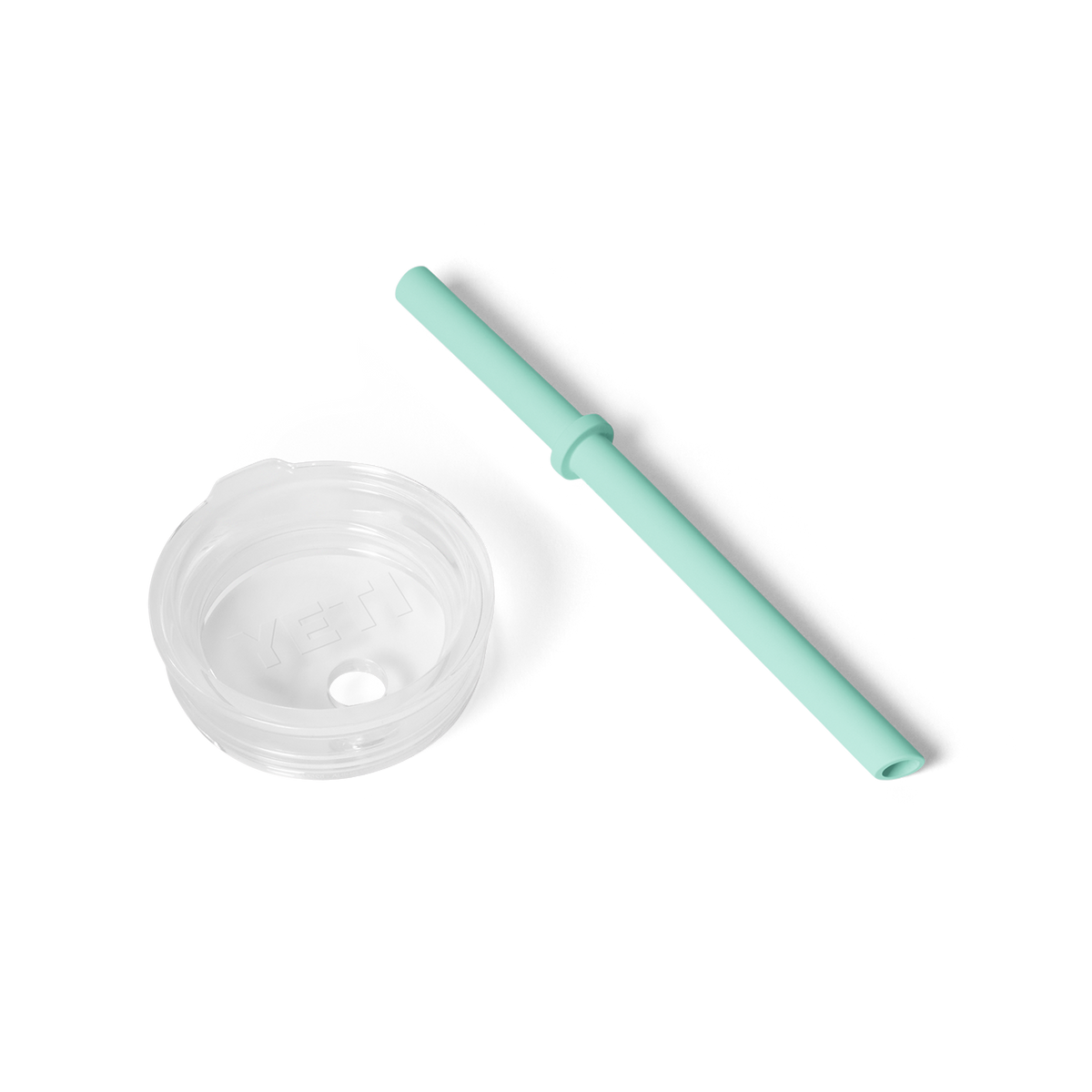 Small Silicone Straw Lid - Seafoam