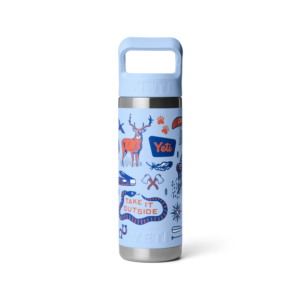 Rambler® 18 oz (532 ml) Straw Bottle - Big Sky Summer Camp