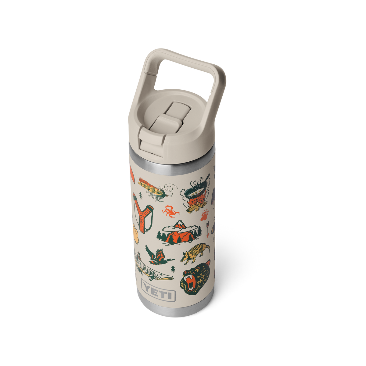 Rambler® 18 oz (532 ml) Straw Bottle - Cape Summer Camp