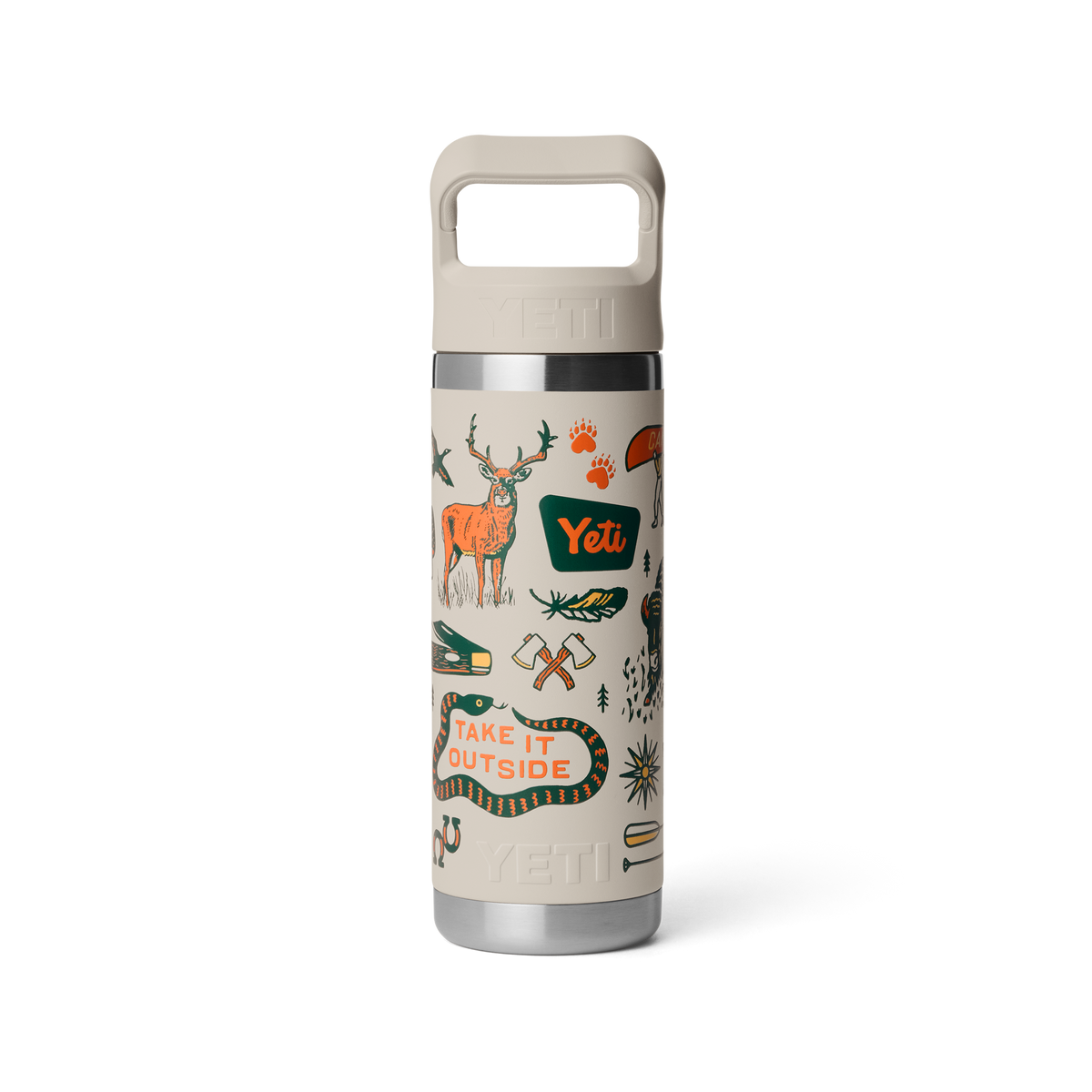 Rambler® 18 oz (532 ml) Straw Bottle - Cape Summer Camp