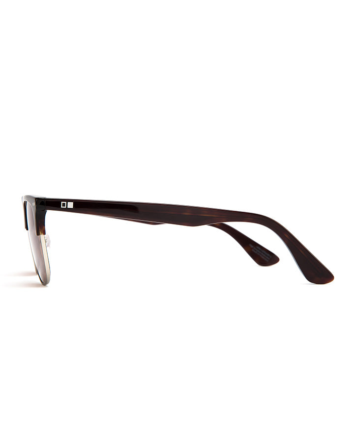 100 CLUB - Sasa Brown - Brushed Gunmetal / Brown