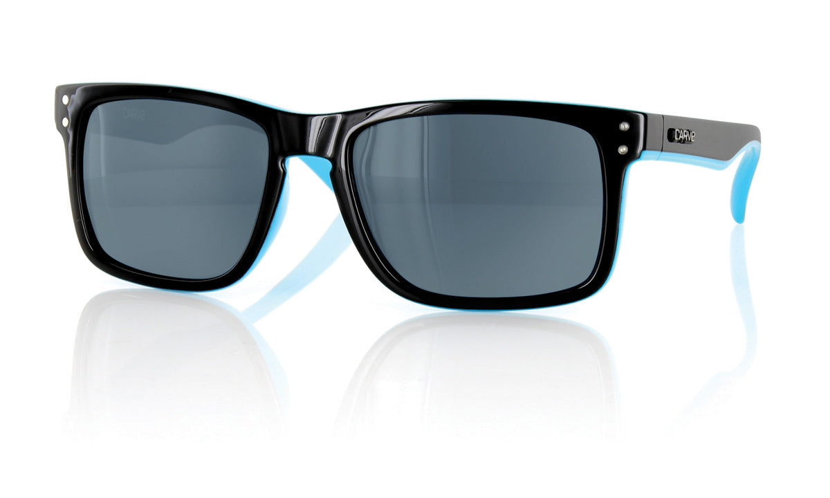 Goblin - Polarized Gloss Black / Blue Frame Sunglasses
