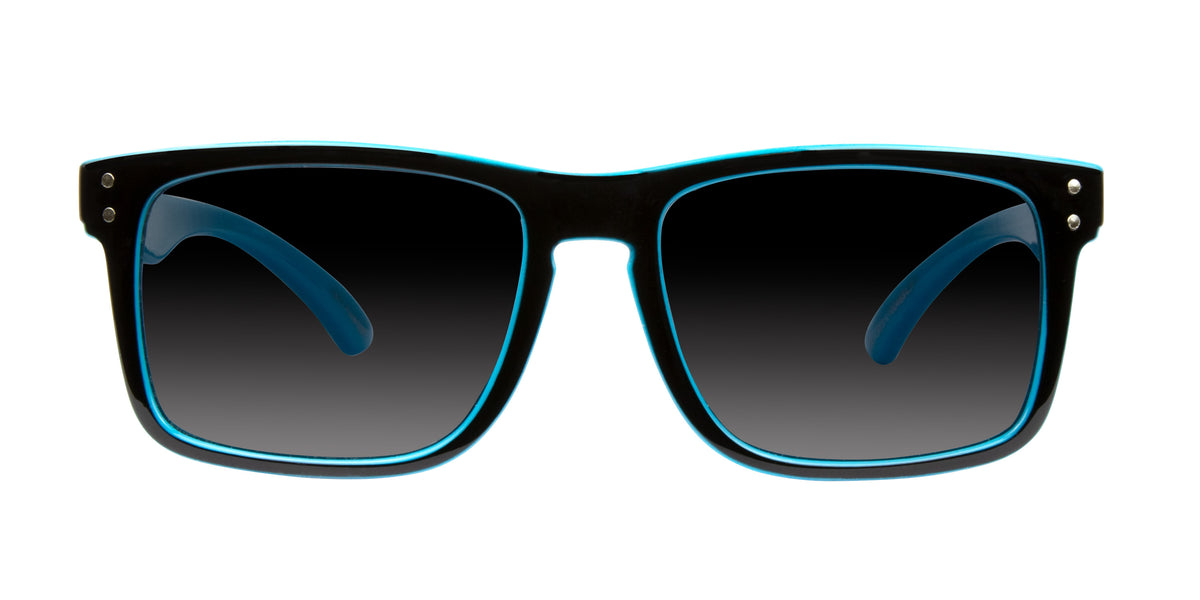 Goblin - Polarized Gloss Black / Blue Frame Sunglasses