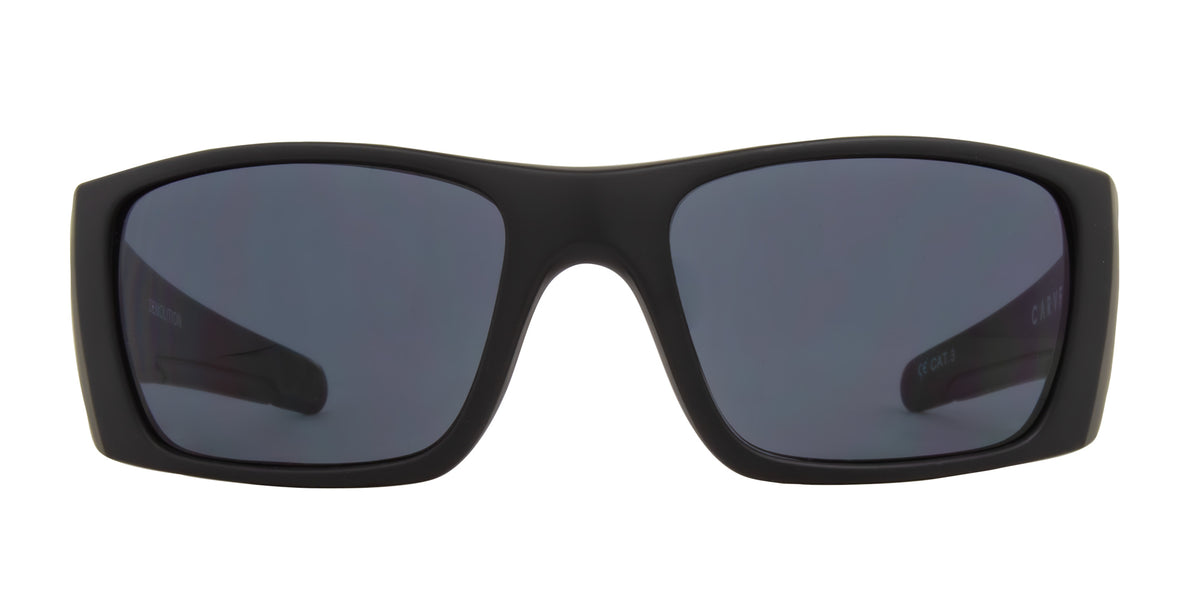 Demolition - Matt Black Frame with grey Polarized Lens
