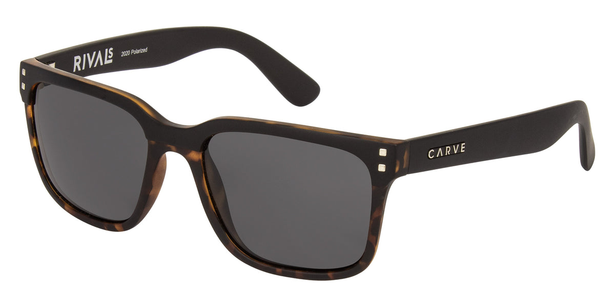 Rivals - Matte Black Tort Frame with Grey Polarized Lens
