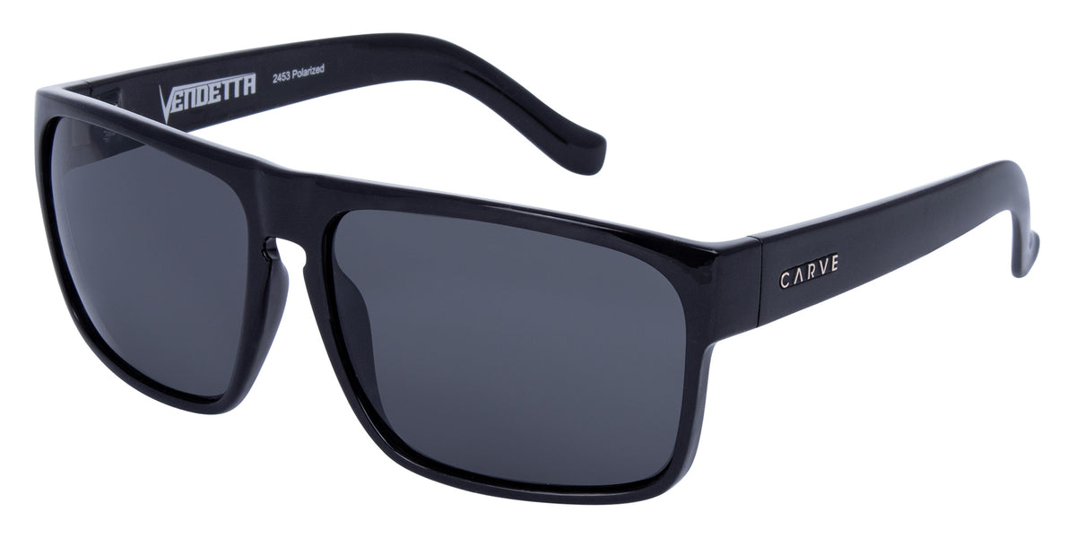 Vendetta - Gloss Black Frame Grey Polarized Lens