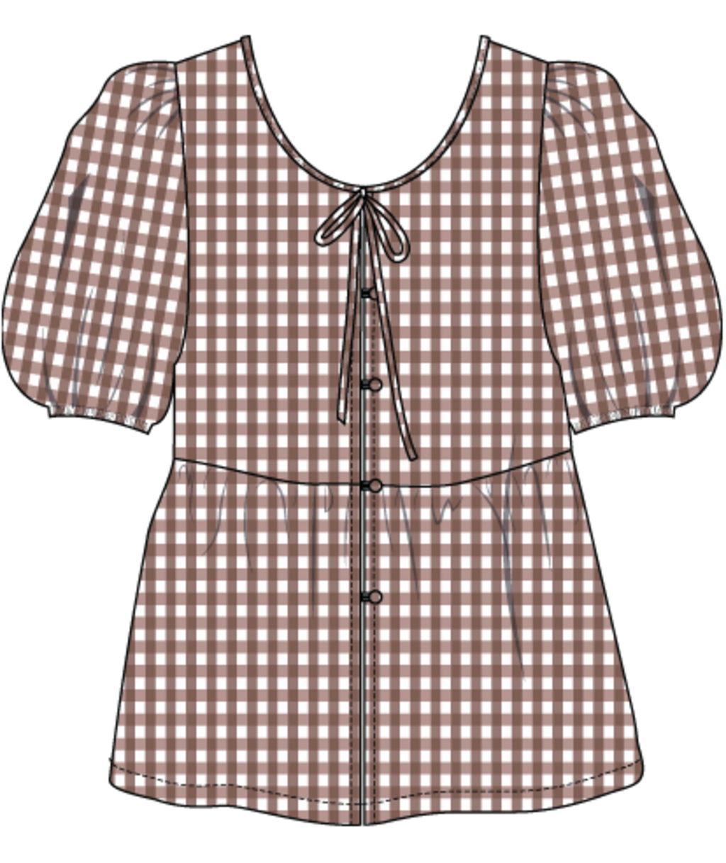 Delilah Check Top