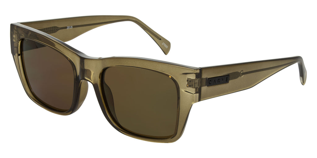 zeus gloss xtal olive leaf- brown lens