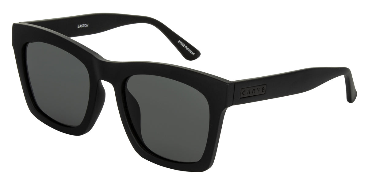 easton matt black- grey polarized lens