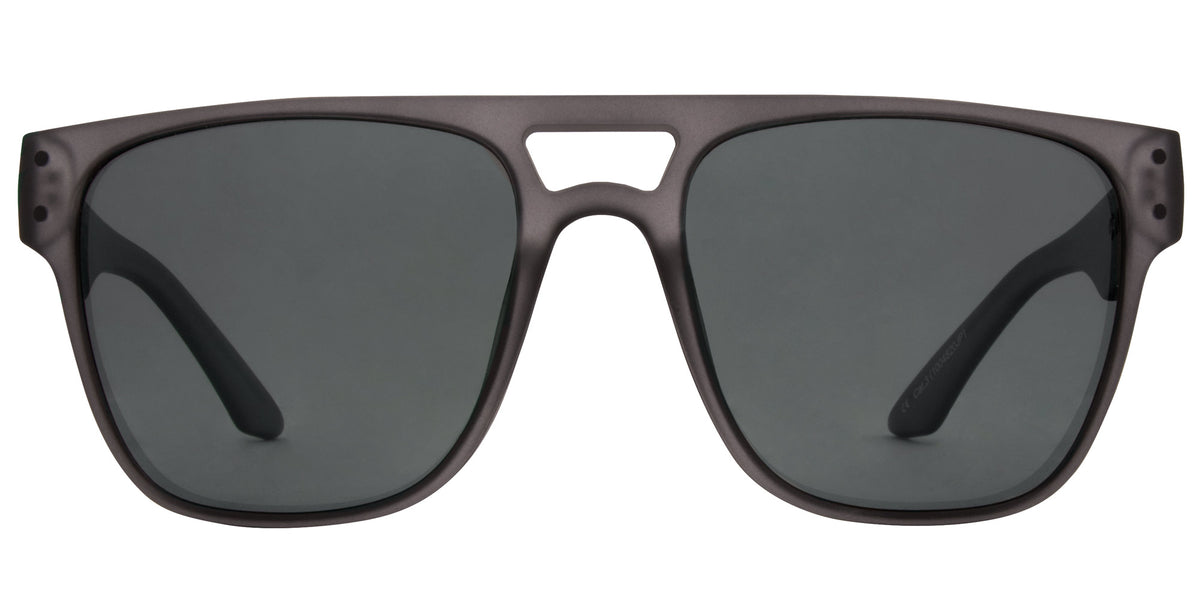 The Hub - Matt Translucent Charcoal Grey Polarized Lens