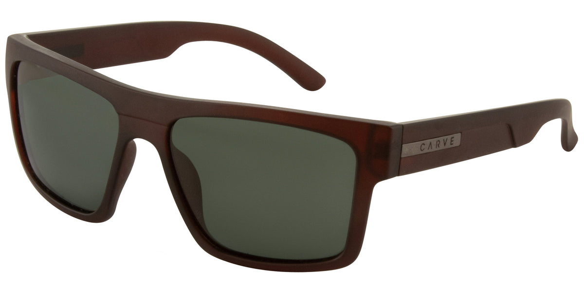 VOLLEY XL - Matt translucent Brick, Green polarized