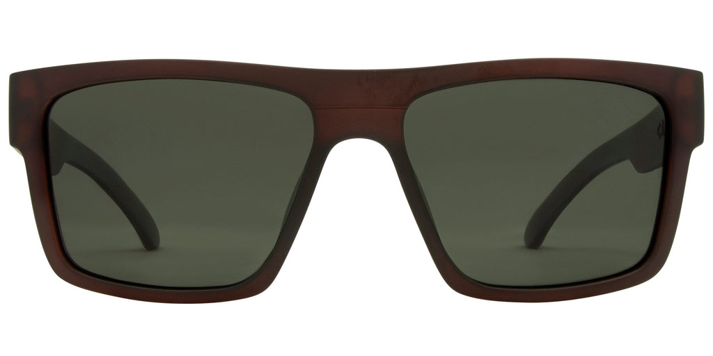 VOLLEY XL - Matt translucent Brick, Green polarized