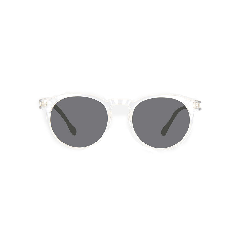 Hudson - Crystal Clear Frame Grey Lens