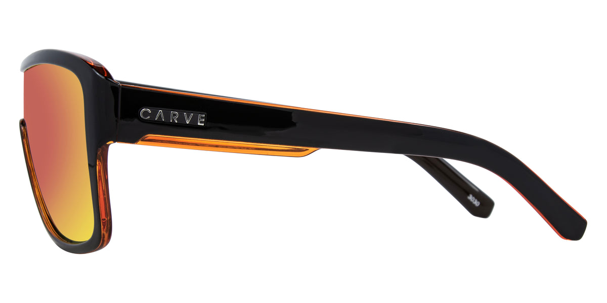 Anchor Beard - Gloss Black Outer Frame with Orange Crystal inner Trims, Orange Iridium Lens