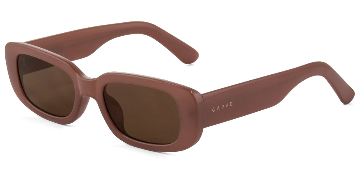 Lizbeth - Gloss Translucent Nude Frame with Brown Lens