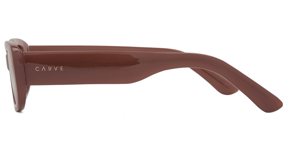 Lizbeth - Gloss Translucent Nude Frame with Brown Lens