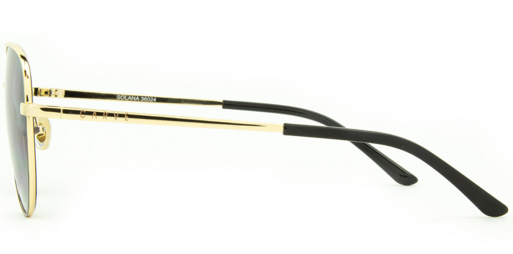 Solana - Gloss Gold/Black Metal Gradient Grey Lens