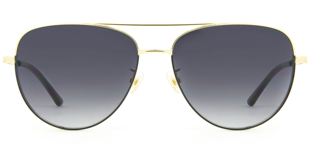 Solana - Gloss Gold/Black Metal Gradient Grey Lens
