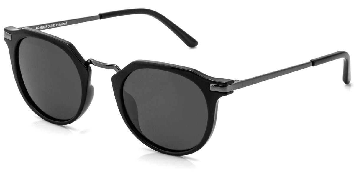 Frankie - Gloss Black Dark Grey POL Lens