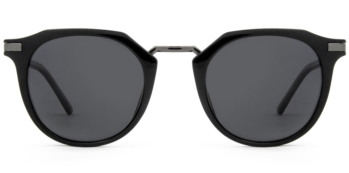 Frankie - Gloss Black Dark Grey POL Lens