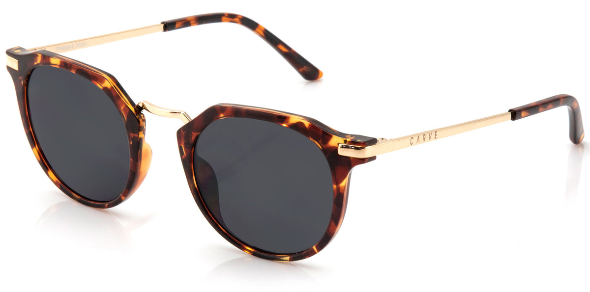 Frankie - Gloss Tort Gold Metal Grey Lens