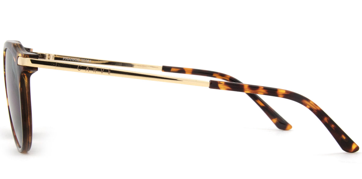 Frankie - Gloss Tort Gold Metal Grey Lens