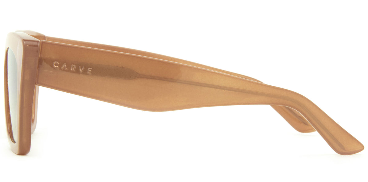 Tahoe - Gloss Translucent Nude Frame with  Gradient Brown Lens