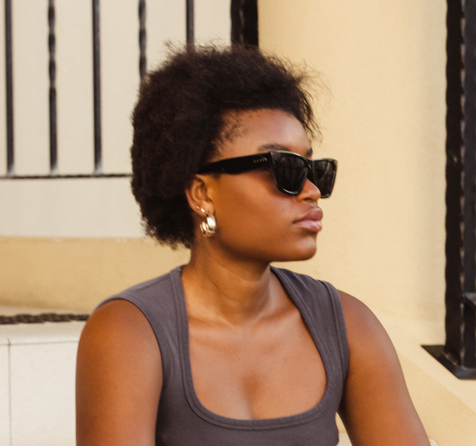 York - Gloss Black Frame with Grey Lens