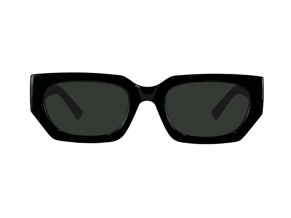 Vinca - Gloss Black Grey Lens