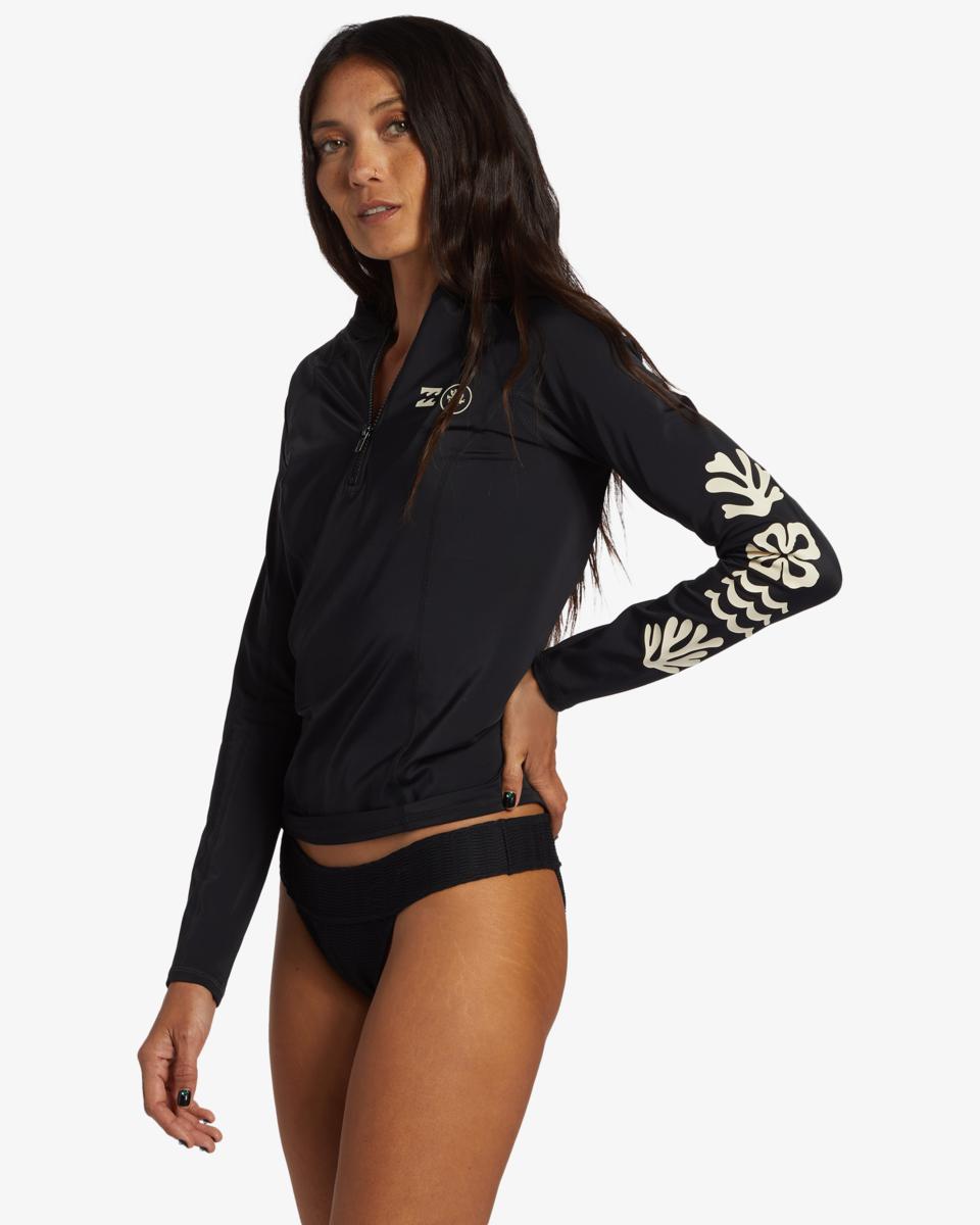 Coral Gardeners Half Zip Long Sleeve Rash Vest