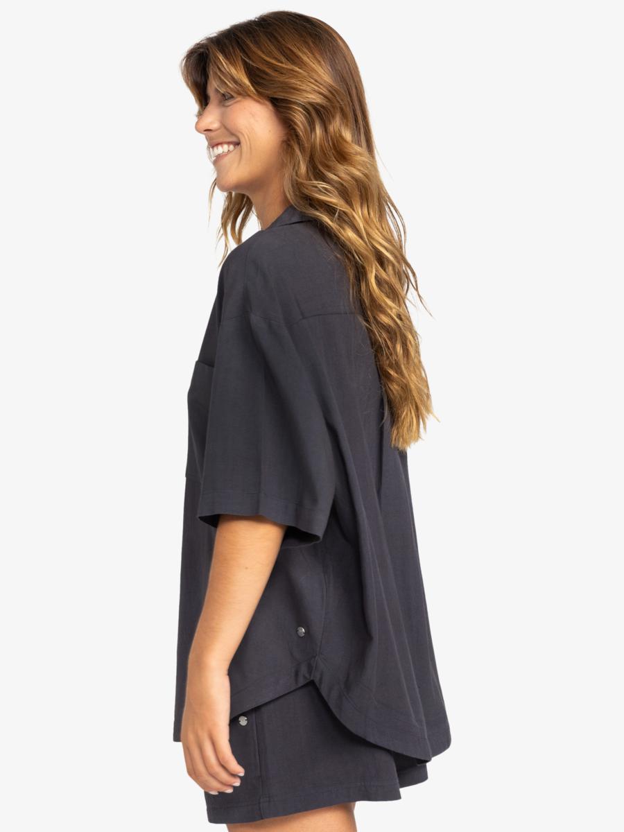 Womens Bisous Oversized Short Sleeves Shirt