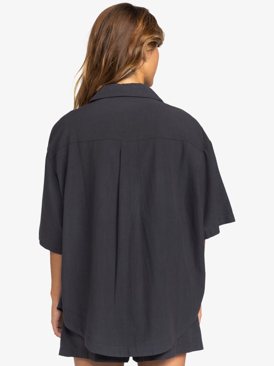 Womens Bisous Oversized Short Sleeves Shirt