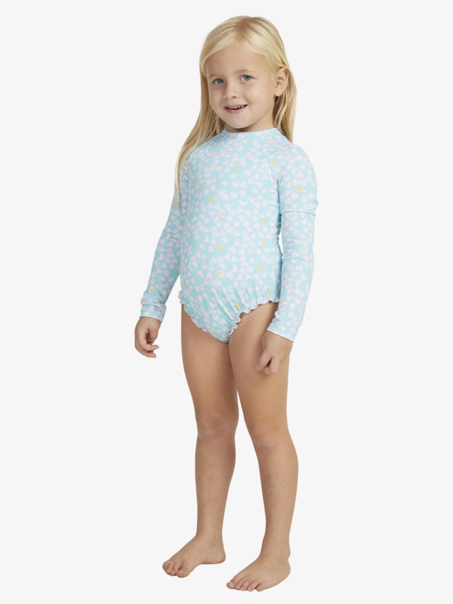 Girls 2-7 Teenie Ditsy Long Sleeve One-Piece Rash Vest