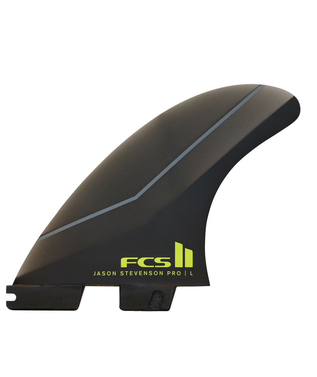 FCSII JS PG Pro Tri Fins Smoke Lime Medium