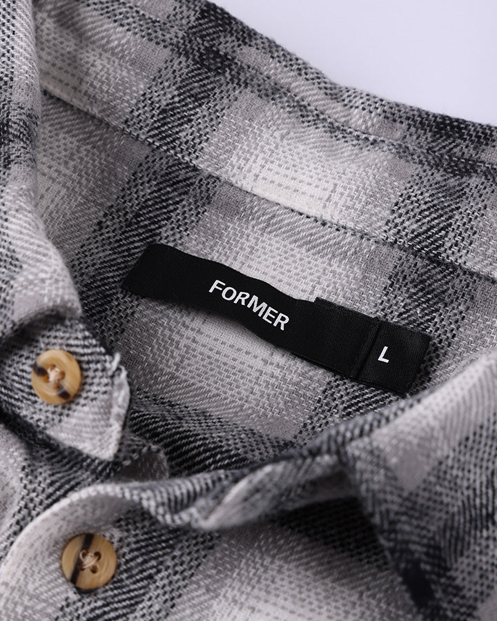 VIVIAN FLANNEL LS SHIRT // GREY
