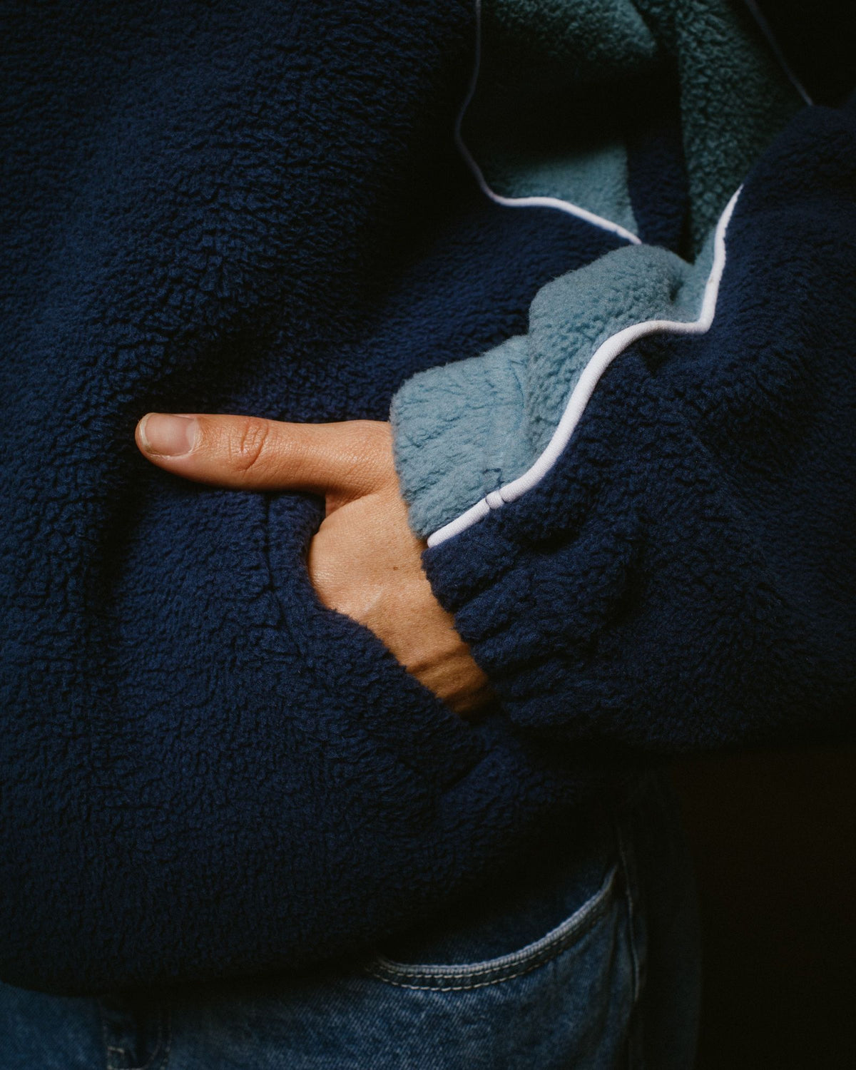Two Tides Zip Through Sherpa Fleece