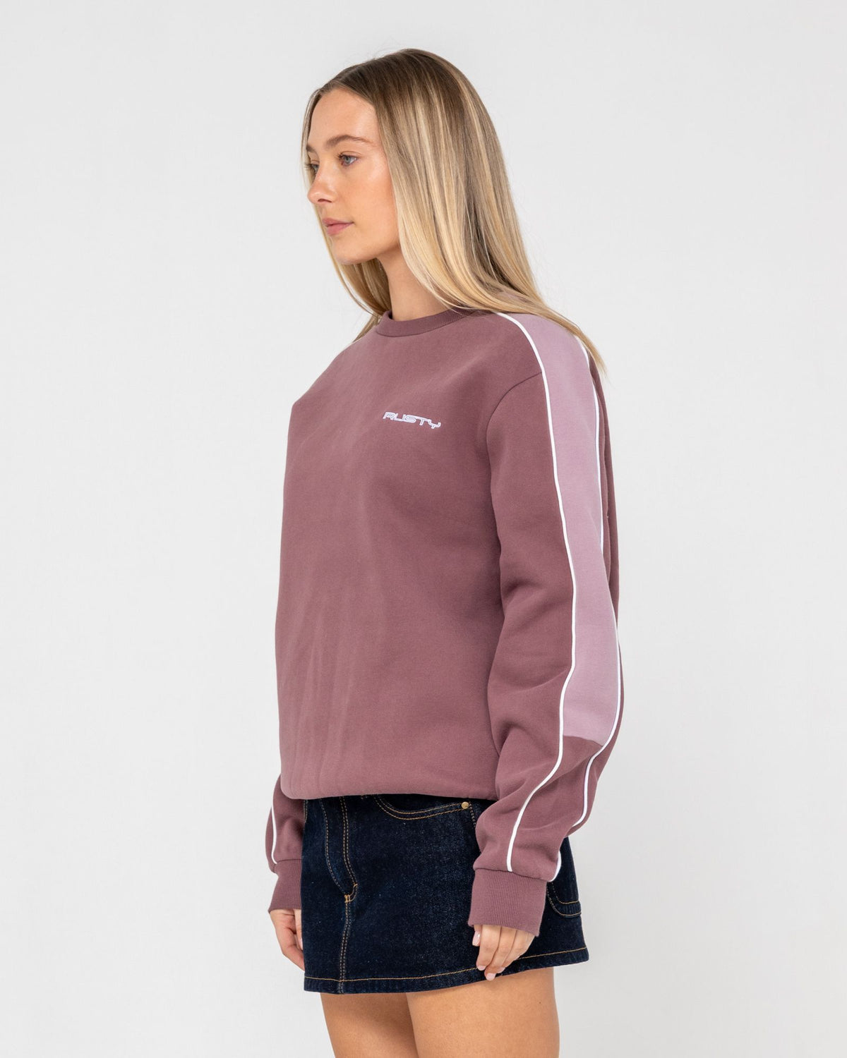 Two Timer Panelled Crew Fleece