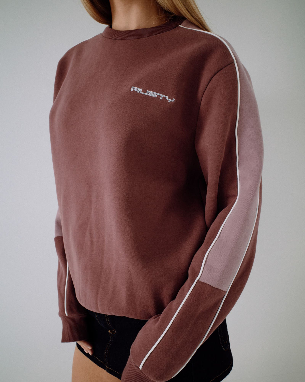 Two Timer Panelled Crew Fleece