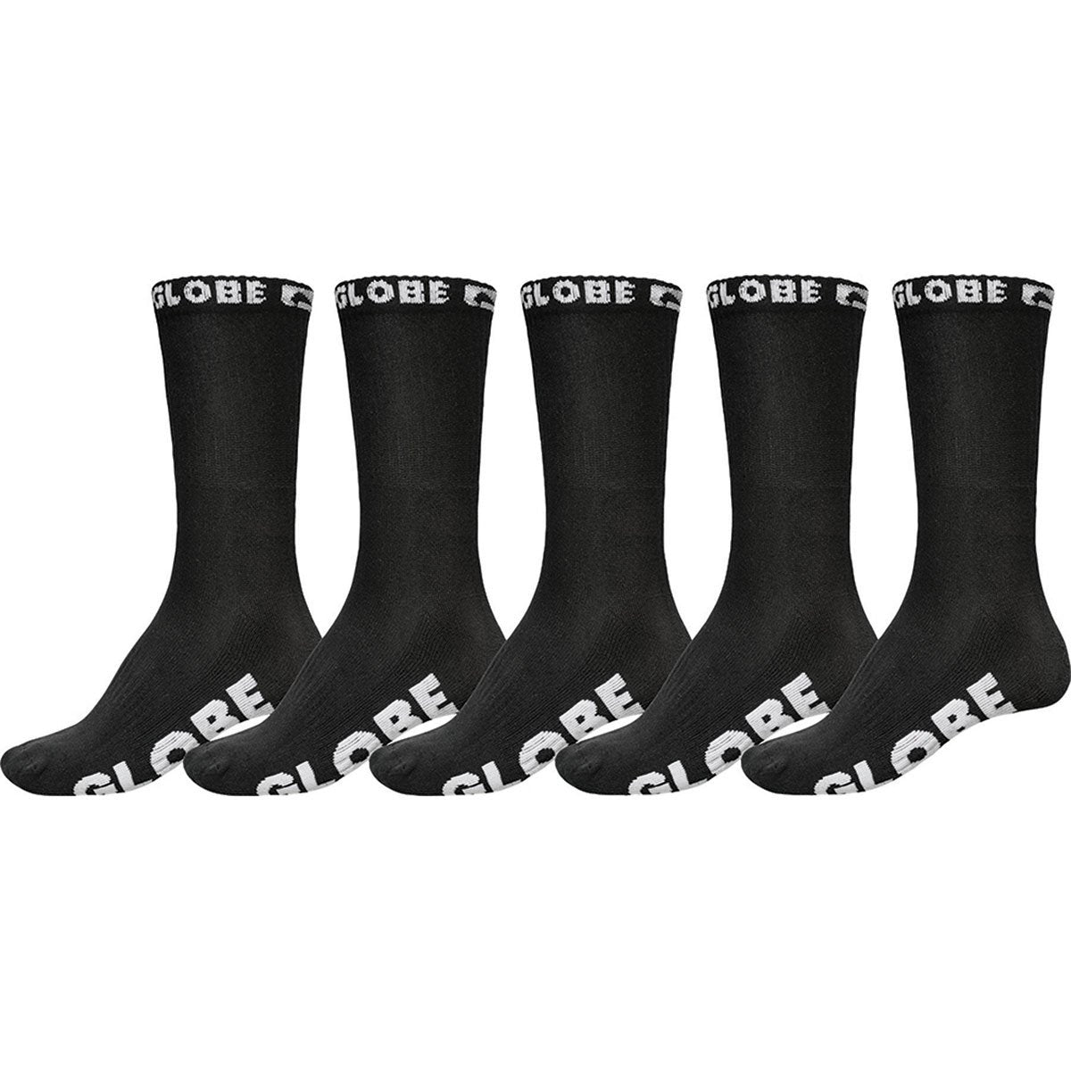 LARGE BLACKOUT CREW SOCK 5PACK