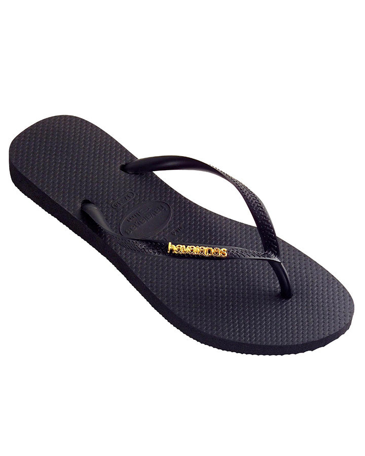 Slim Metal Logo Black/Gold